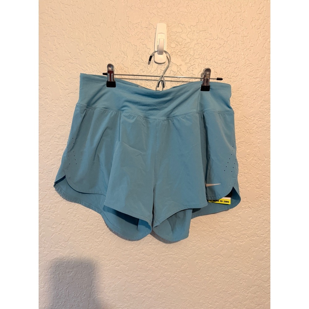 Nike Dri-FIT Ultra High-Waisted 3" Brief-Lined Shorts (Light Blue)